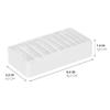 iDesign The Sarah Tanno Collection Silicone Cosmetic and Makeup Brush Holder with Multi-Sized Slots, White view 2
