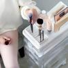 iDesign The Sarah Tanno Collection Silicone Cosmetic and Makeup Brush Holder with Multi-Sized Slots, White view 3