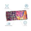 Turtle Fur I'm with The Band Reversible Wide Headband, Sports Running Hairband, Rainbow Sprinkles view 3