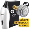 LuckyTail Dog Nail Grinder and a Pack of 3 Replaceable Regular, Extra Hard & Super Soft Grinding Heads view 1