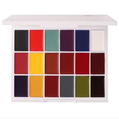Narrative Cosmetics Master FX Palette, 18 Highly Pigmented Cream Colors, Professional SFX Makeup Palette for the Stage, Film, Costumes, Cosplay