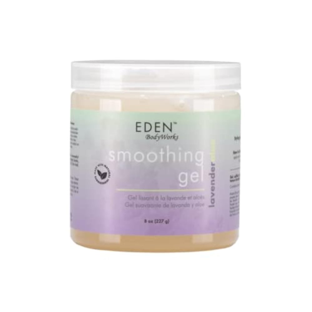 EDEN BodyWorks Lavender Aloe Smoothing Hair Gel (8 oz) - Enhances Curly or Natural Hair Look Smooth Frizz & Tame Flyaways