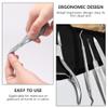 FOMIYES Cuticle Trimmer with Cuticle Pusher, 2Pcs Professional Cuticle Remover Tool Kit, Stainless Steel Nail Clippers for Thick and Ingrown Toenails, Pedicure Manicure Tools view 3