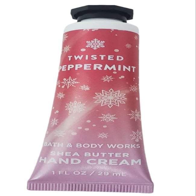 Bath & Body Works Shea Butter Hand Cream Twisted Peppermint 1oz