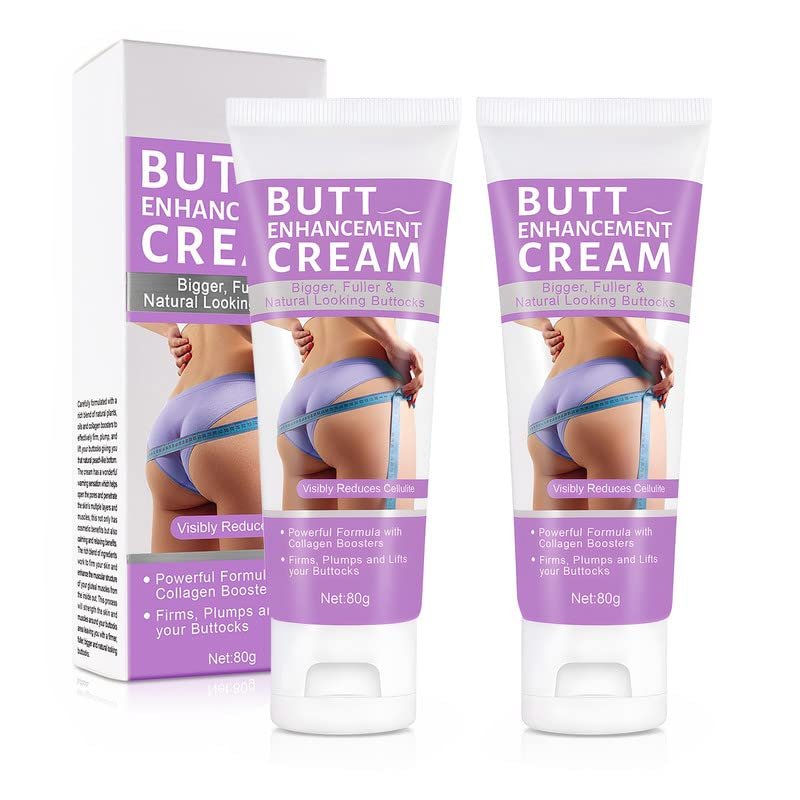 2 Pack Butt Enhancement Cream, Hip Lift Up Cream for Bigger Butt - Deeply Moisturizing Buttocks Cream Massage Lotion