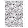 Ambesonne Cosmetics Stall Shower Curtain, Girly Fashion Makeup Female Beauty Eyeliner Blush Mascara Lipstick Powder, Decorative Fabric Set with Hooks for Bathroom, 54" W x 78" L, Purple Pale Pink view 1