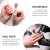 Healifty 5pcs Stainless Steel Dead Skin Forks for Nail Art Fingernail Dead Skin Nail Polish Clean up Tool view 4