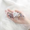 EARENT Navy Blue Wedding Hair Accessories Flower Hair Combs for Women view 2