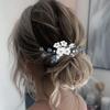 EARENT Navy Blue Wedding Hair Accessories Flower Hair Combs for Women view 3