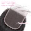 12A Brazilian Straight 4x4 HD Lace Closure Free Part Hand Tied Transparent HD Lace Closure 100% Unprocessed Human Hair Transparent Lace Closures Pre Plucked Natural Black (14 Inch) view 2