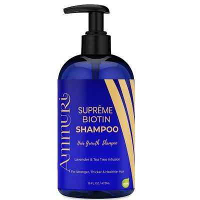 Ammuri Biotin Hair Growth Shampoo & Conditioner - DHT Blocker, Anti-Dandruff, Hair Loss & Hair Thickening Shampoo for Oily Hair - Promotes Hair Growth