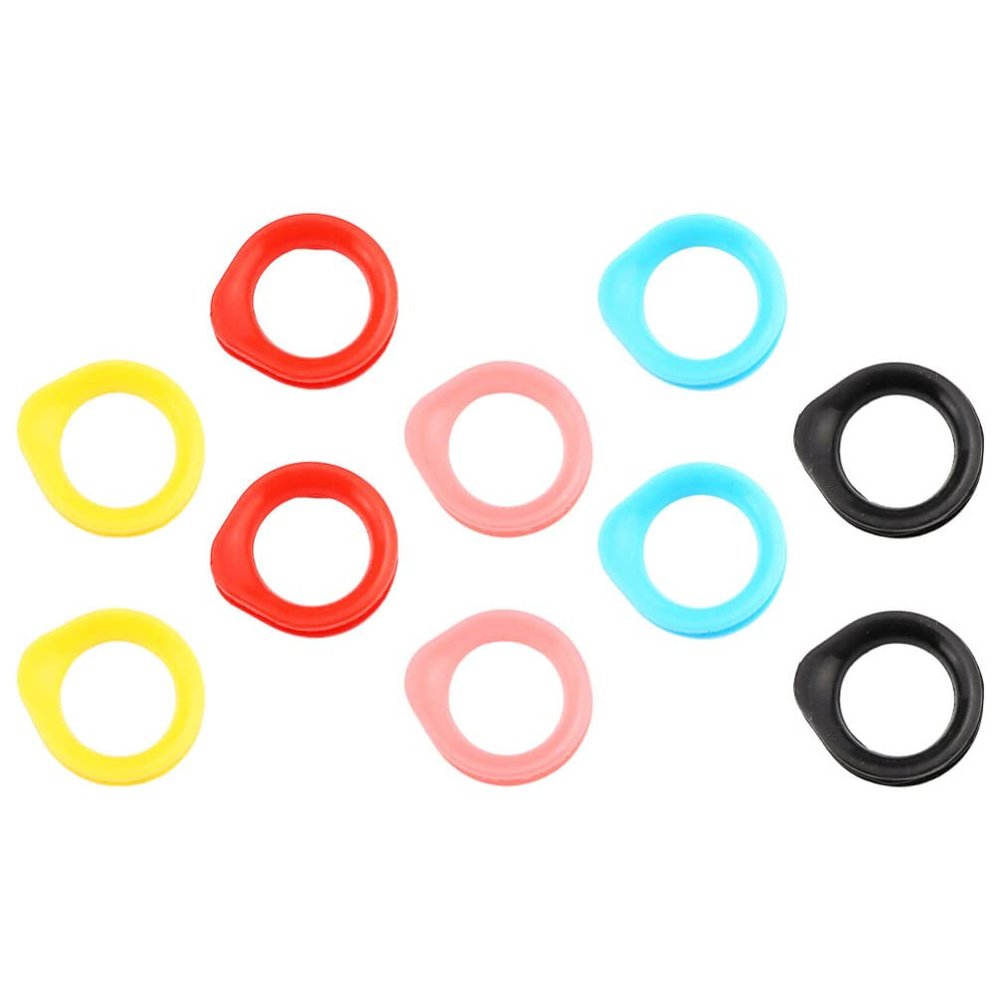 10 Pcs Silicone Scissors Finger Rings Grooming Shear Thumb Inserts Finger Protector Ring Barber Hair Scissors s for Barber Hair Cutting Pet Shears