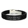 Brilliant Barber Gifts, All Men are Created Equal but The Coolest Become a Barber, Christmas Black Glidelock Clasp Bracelet for Barber view 1