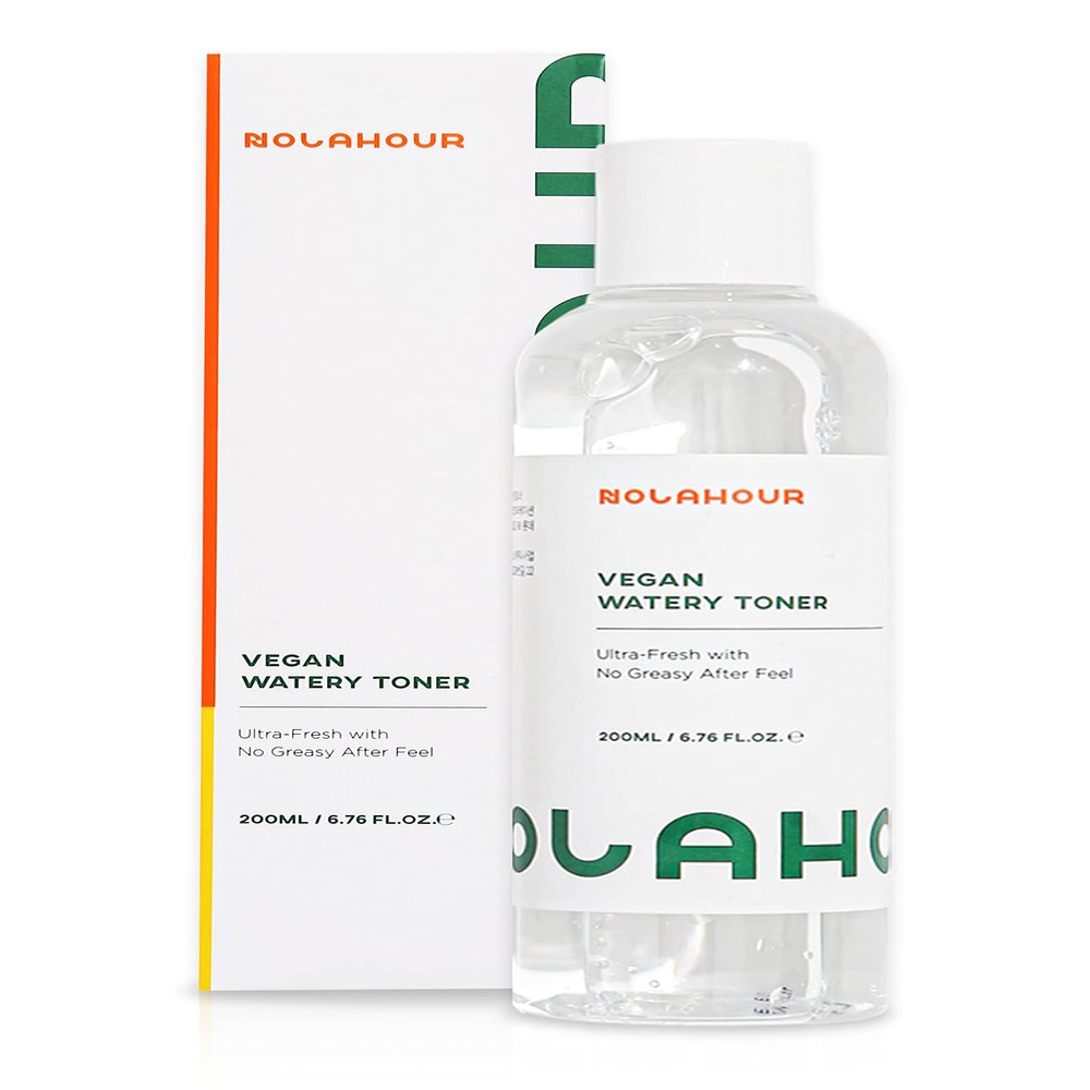 NOLAHOUR Vegan Watery Toner | Facial Toner for Men and Women | Hydrating Toner for Face w/Natural Ingredients | Toner for Oily Skin & Sensitive Skin | Korean Toner for Face (Pack of 1, 6.76 Fl Oz)