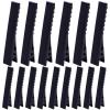 100pcs Metal Alligator Hair Clips Flat Top with Teeth Single Prong Hairpins Sectioning Hairdressing Salon Clips for Women Girls Hairbow DIY Art Craft Projects, Black view 1