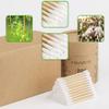 Bamboo Cotton Swabs 400 Count - Spiral&Round Double qTips Cotton Swabs, Organic Wooden Cotton Buds for Ears, Natural Bamboo Ear Sticks Q Tips for Cleaning, Makeup, Travel view 2