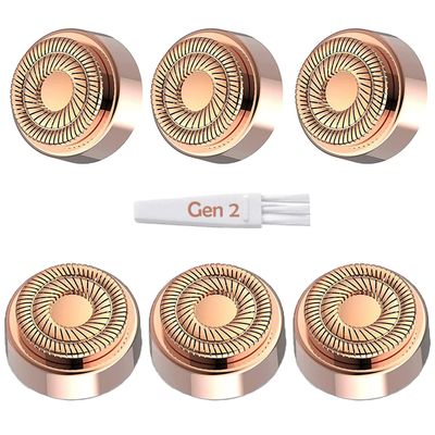 Replacement Heads for Flawless Generation 2, Facial Hair Removal Replacement Heads for Women, Compatible with Finishing Flawless Facial Hair Remover, Double Halo Replacement Heads Gen 2(6 Count)
