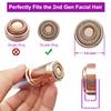 Replacement Heads for Flawless Generation 2, Facial Hair Removal Replacement Heads for Women, Compatible with Finishing Flawless Facial Hair Remover, Double Halo Replacement Heads Gen 2(6 Count) view 3