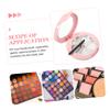 FOMIYES 2 Sets Box Lipstick Box Gel Blush Nail Art Diy Blusher Container Makeup Powder Plate Empty Eyeshadow Containers Makeup Tray Travel Make up Pink Plastic Mirror Case view 2