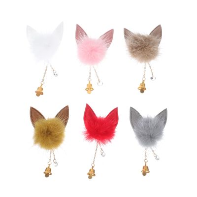 FOMIYES Nail Accessories Nail Jewels 6pcs Nail Art Fluffy Pom Balls Cat Ears Nail Fur Pom Detachable Manicure Nails Plush Nails Charm Pom Poms Kit for Manicure Tips Nail Accessories Nail Jewels
