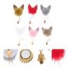 FOMIYES Nail Accessories Nail Jewels 6pcs Nail Art Fluffy Pom Balls Cat Ears Nail Fur Pom Detachable Manicure Nails Plush Nails Charm Pom Poms Kit for Manicure Tips Nail Accessories Nail Jewels view 4
