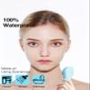 NgraCoola Electric Facial Cleansing Brush - Waterproof and Rechargeable, Exfoliates, Cleanses and Massages Skin - Light Blue view 2
