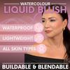 Daniel Sandler Watercolor Liquid Blush  Buildable, Blendable & Long-Lasting Liquid Blush for Cheeks, Lips, & Eyes  Lightweight & Water Resistant  For All Skin Types  Crush view 3