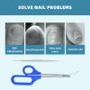 Toenail Clippers, Handled Toenail Scissors Clippers, Ingrown Toenail Tools, Stainless Steel Toenail Clippers for Seniors Thick Toenails view 3