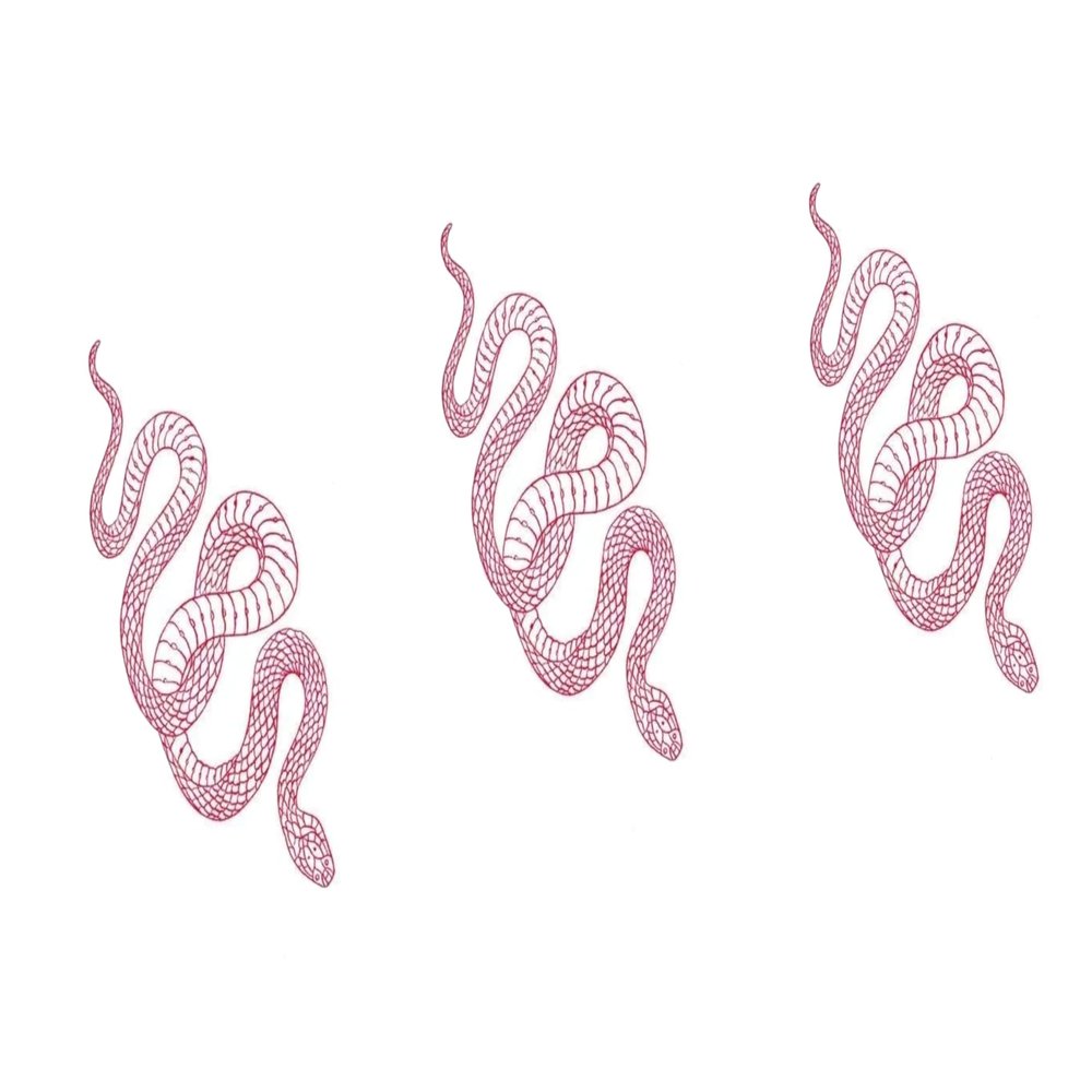 3 Sheets Yeahgoshopping Realistic Big Size Red Snake Waterproof Temporary Tattoo Stickers For Women Men Body Art Waist Decals Fake Tattoo