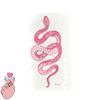 3 Sheets Yeahgoshopping Realistic Big Size Red Snake Waterproof Temporary Tattoo Stickers For Women Men Body Art Waist Decals Fake Tattoo view 4