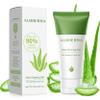 Aloderma Aloe Clearing Gel for Clear Complexion with 90% Organic AloeVera - Moisturizing, Oil Controlling Facial Lotion with Allantoin, Wintergreen Extract - Soothing, Skin Calming Aloe Gel, 2.8oz view 1