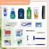 Asom Toiletry Travel Kit - 20 Piece TSA Approved Personal Care & Hygiene Essentials Set for Men & Women, Pre-Filled Convenience for Travel, Airplane Carry-On Ready view 3