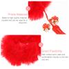 Beaupretty 2pairs Chinese Style Tassel Hair Ropes for Year Parties Festival Hair Accessories for Boys and Girls and Adults Bright Colored for Fashionable Looks view 2