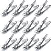 12 Pcs Nail Clippers for Women Slanted Edge Metal Side Cuticle Clippers for Nails Cutting Curved Edge Trimmer Cutter Angled Travel Pedicure Manicure Tool view 1