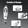 12 Pcs Nail Clippers for Women Slanted Edge Metal Side Cuticle Clippers for Nails Cutting Curved Edge Trimmer Cutter Angled Travel Pedicure Manicure Tool view 3