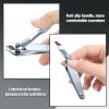 12 Pcs Nail Clippers for Women Slanted Edge Metal Side Cuticle Clippers for Nails Cutting Curved Edge Trimmer Cutter Angled Travel Pedicure Manicure Tool view 4
