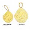 3PCS Multi-Colored Soft Bath Foam Sponge Exfoliating Body Shower Sponge Double-Sided Fiber Sponges for Women and Men Body Cleaning Supplies view 3