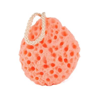 3PCS Orange Soft Bath Foam Sponge Exfoliating Body Shower Sponge Double-Sided Fiber Sponges for Women and Men Body Cleaning Supplies