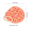 3PCS Orange Soft Bath Foam Sponge Exfoliating Body Shower Sponge Double-Sided Fiber Sponges for Women and Men Body Cleaning Supplies view 2