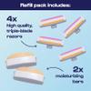 Alleyoop Stay Sharp Travel Razor Refill Pack, 4 Triple-Blade and 2 Bars view 2