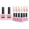 AIMEILI Builder Base Sheer Clear Color Gel Set with Gel Base Coat No Wipe Top Coat view 1