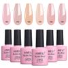AIMEILI Builder Base Sheer Clear Color Gel Set with Gel Base Coat No Wipe Top Coat view 2