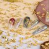 TOROKOM 120 PCS 3D Gold Rose Nail Art Charms Romantic Flowers Nails Decorations Alloy Nail Charms for Girls Women DIY Nail Design Craft Jewelry Making view 4