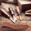 G.B.S Leather Razor Strop 2.5" x 22" Super Soft Cowhide- + 30 ML Strop Paste Dual Straps with Clip Sharpening Razor, Knifes & Kitchen Cutlery, Keeps Your Blade Sharp view 3