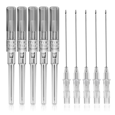 Catheter Piercing Needles - 50pcs 16G Disposable Body Piercing Needles IV Catheter Needles Hollow Needles for Ear Nose Navel Nipple Piercing Kit Piercing Supplies