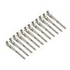 12 Pcs 3.54 Inches Duck Bill Clips Round-Head Clip Silver hair Clip with 7 Holes Metal Hair Clips for Hair Styling view 1