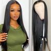 Imeya Hair 1# 13x6 Lace Front Wigs Human Hair with Baby Hair 150% Density Brazilian Straight Human Hair Wigs for Black Women Natural Color(18 Inch) view 1