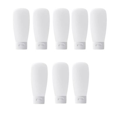 12PCS 150ml / 5oz Clear Refillable Empty Plastic Squeeze Soft Tubes With Flip Cap Makeup Containers Sample Packaging Jars Bath Containers Portable Bottle