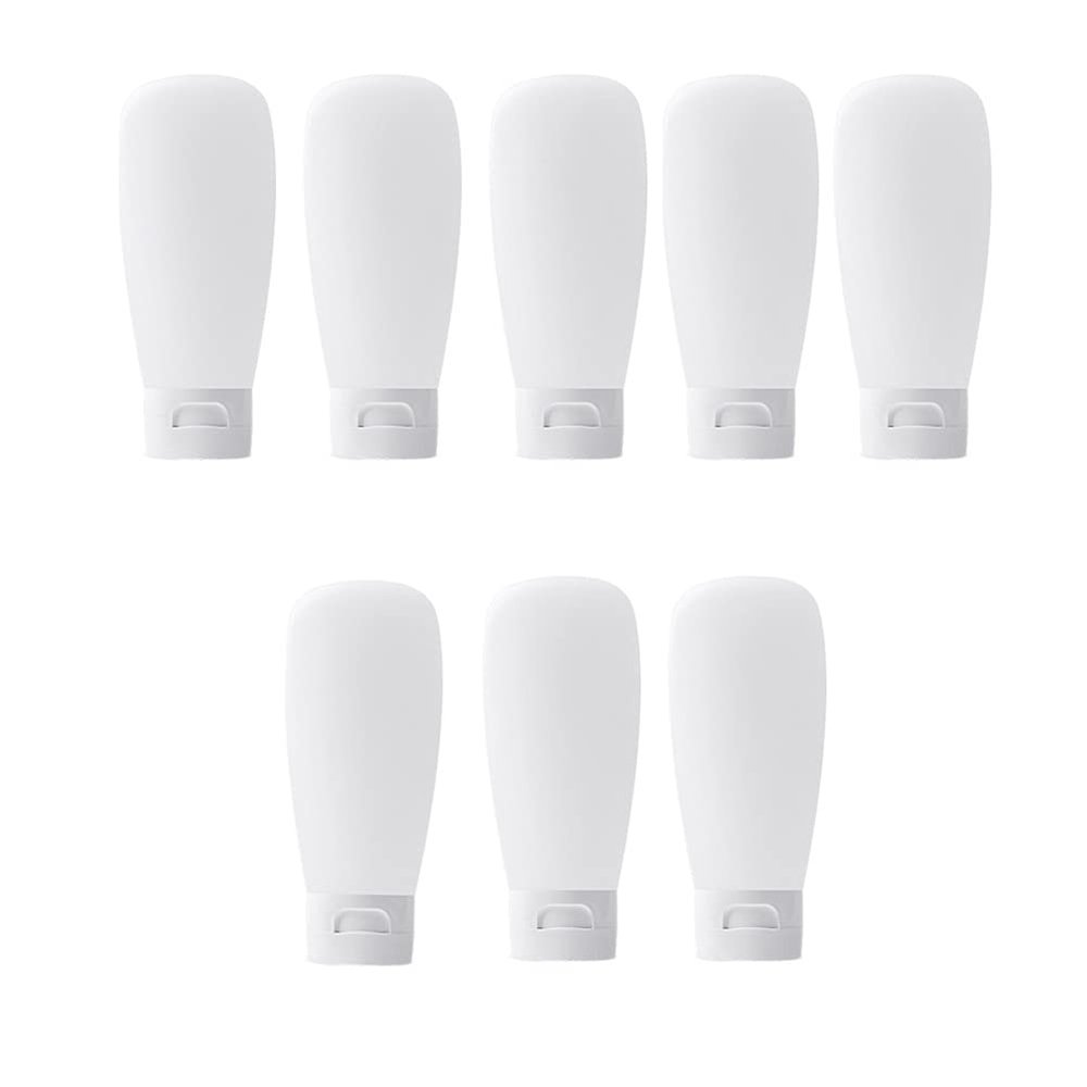 12PCS 150ml / 5oz Clear Refillable Empty Plastic Squeeze Soft Tubes With Flip Cap Makeup Containers Sample Packaging Jars Bath Containers Portable Bottle