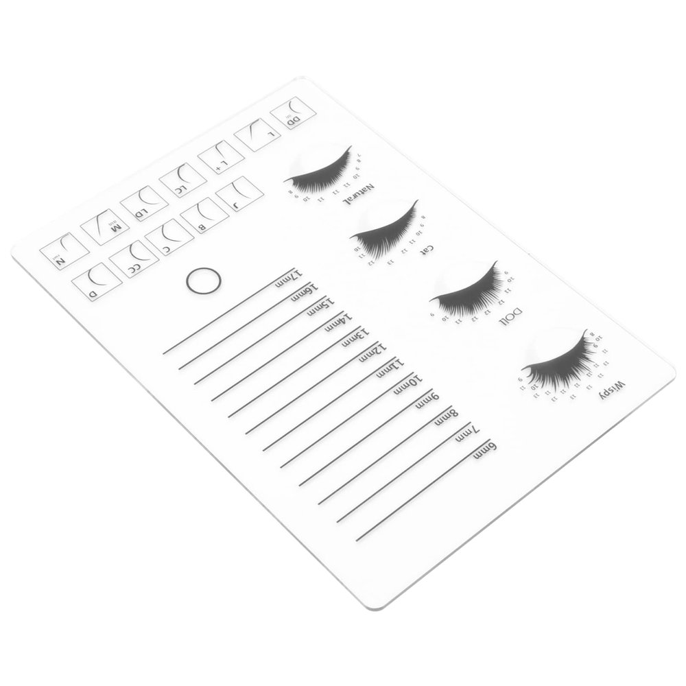 1pc Eyelash Display Board Eyelashses Organizer Acrylic Lash Display Board Lash Holder Eyelash Extension Tray Eyelash Grafting Tool Lash Storage Board Eyelash Extension Tool